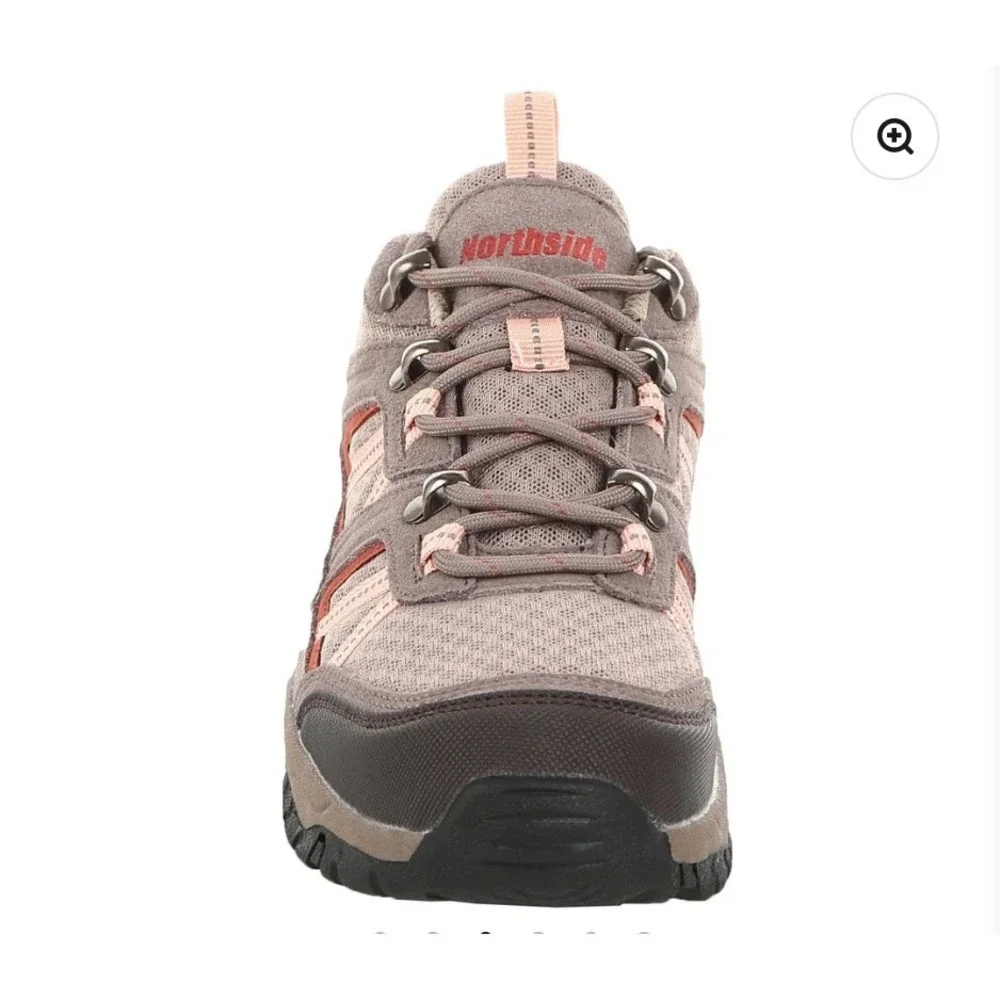 Northside Arlow Canyon Trail Womens Hiking Shoes Taupe Coral Size 6
